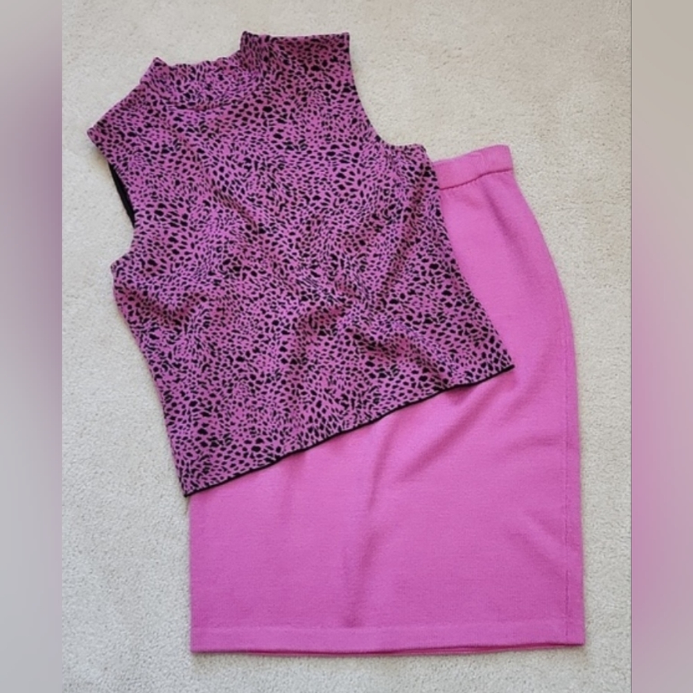 St John Knit Top & Skirt